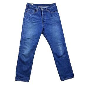 Levis Women 27X26 Blue 501 Premium Big E Button Fly  Heritage Jeans Cotton Denim